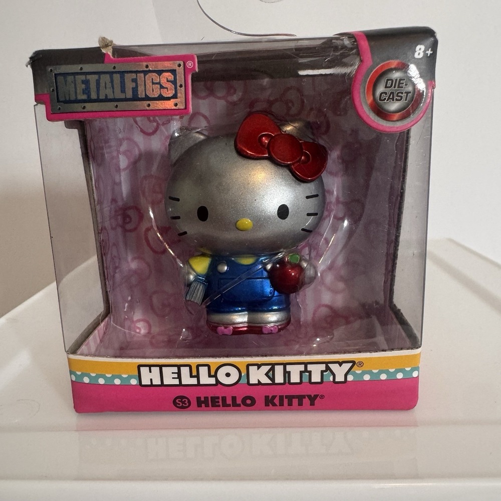 Jada Toys Hello Kitty Silver 2.5 Inch Metalfigs Diecast Collectible Figure